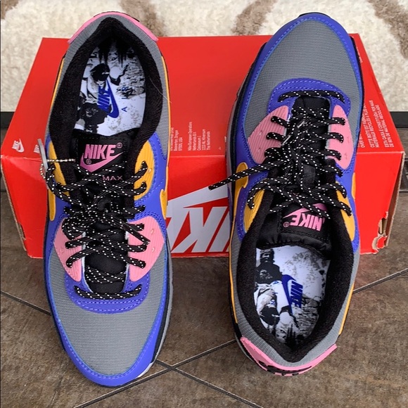 NIKE AIR MAX 90 QS Persian Violet/Pollen WMNS - Picture 7 of 16